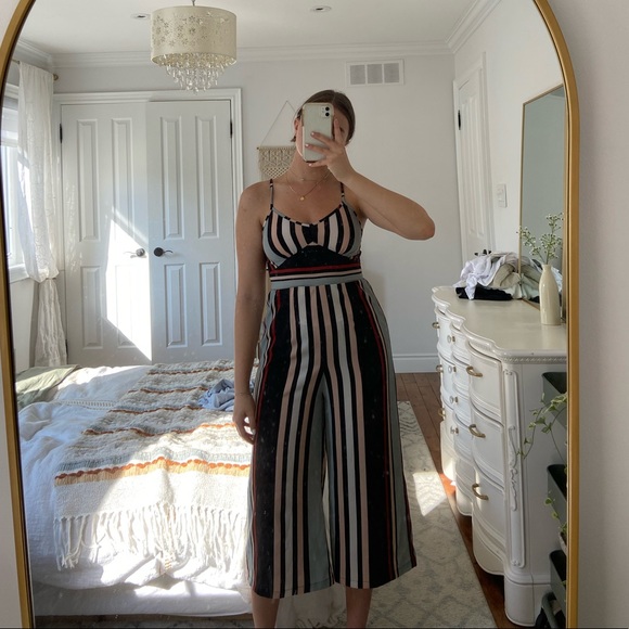 Multi-Coloured Striped Jumpsuit - Picture 2 of 3